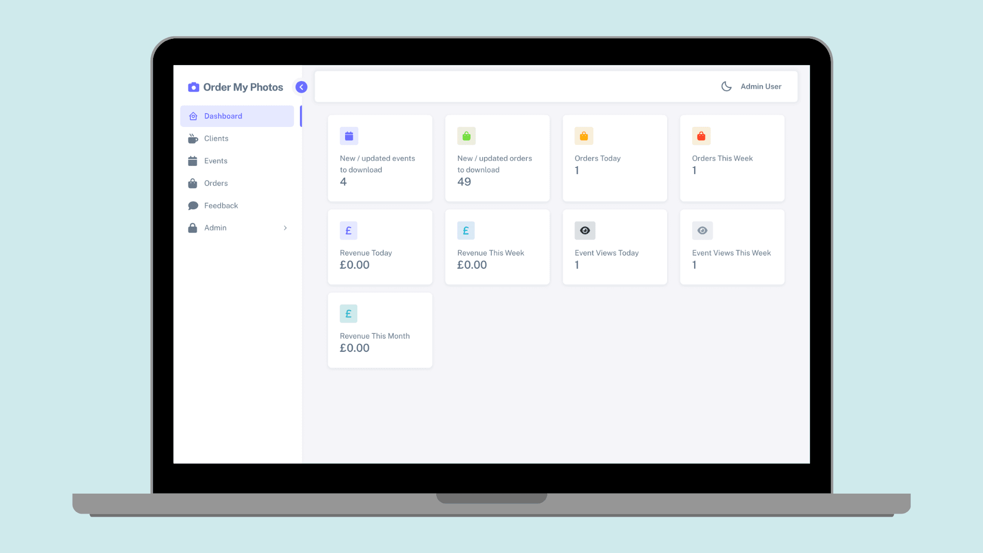 The new and improved Admin Dashboard for OrderMyPhotos