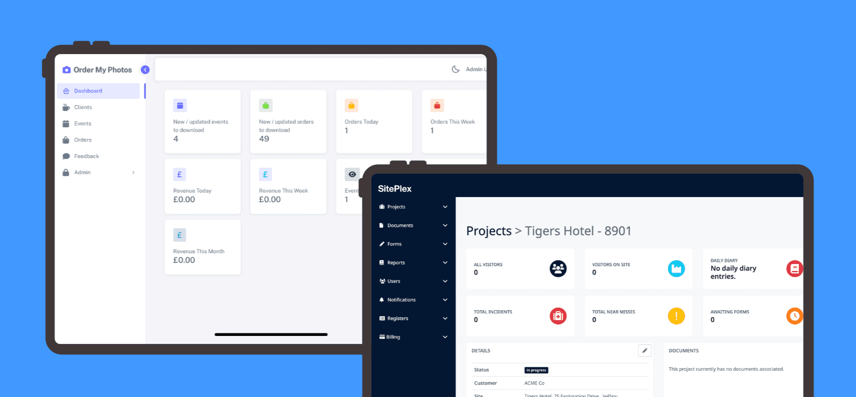 Developer working on a web application