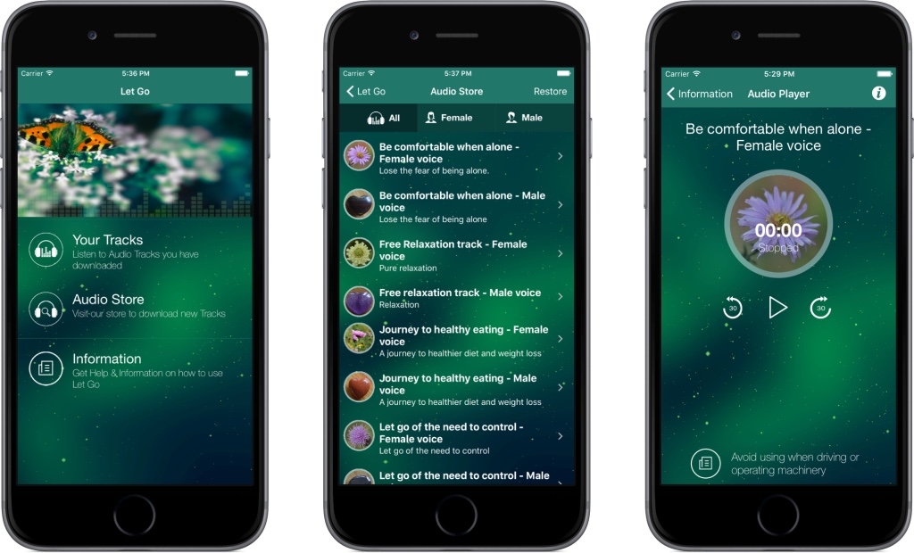 Let Go | Digital Wellbeing App | iOS App | Swipe & Tap screenshot